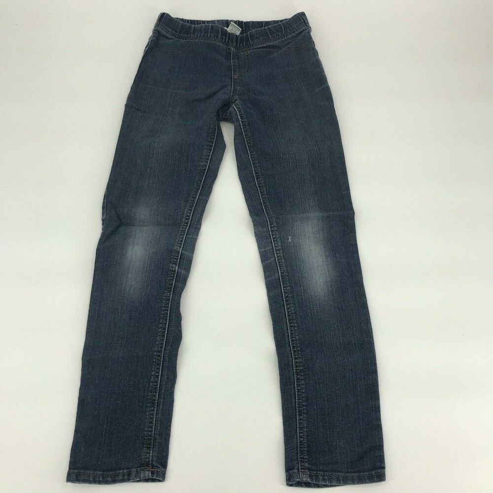 Cherokee Girl’s Faded Blue Denim Elastic Skinny Jeans Kid’s Youth Size 12